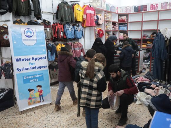 “Winter clothes for Syrian refugees children in Northern Syria”