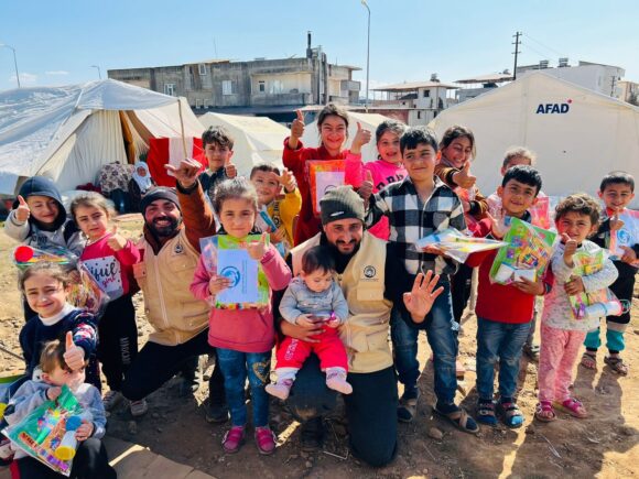 “The Child Appeal Charity and UNICEF assist children affected by earthquake